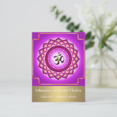 Sahasrara oder Crown Chakra Postcard Postkarte (Stehend Vorderseite)
