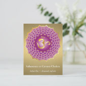 Sahasrara oder Crown Chakra Postcard Postkarte (Stehend Vorderseite)