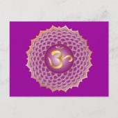 Sahasrara oder Kronchakra Postcard Postkarte (Vorderseite)