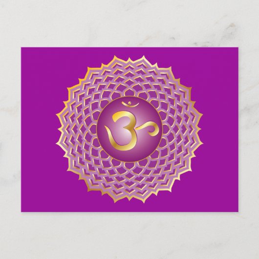 Sahasrara oder Kronchakra Postcard Postkarte (Vorderseite)
