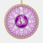 Sahasrara oder Krone der 7. Chakra Keramik Ornament (Vorne)