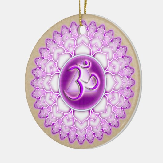 Sahasrara oder Krone der 7. Chakra Keramik Ornament (Links)