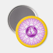 Sahasrara oder Krone der 7. Chakra Magnet (Vorderseite/Rückseite)