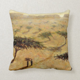 Sahelian Landschaft 2002 Kissen