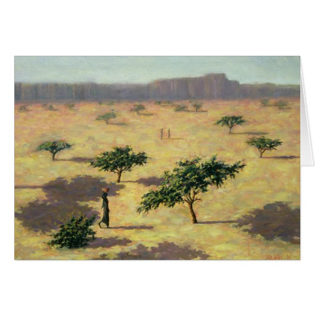 Sahelian Landschaft Mali 1991 (Vorderseite (Horizontal))
