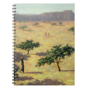 Sahelian Landschaft Mali 1991 Notizblock
