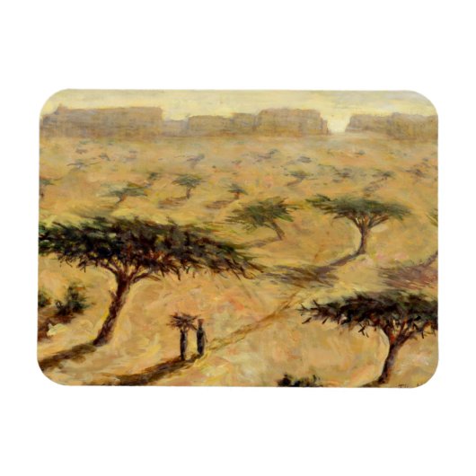 Sahelische Landschaft 2002 Magnet (Horizontal)