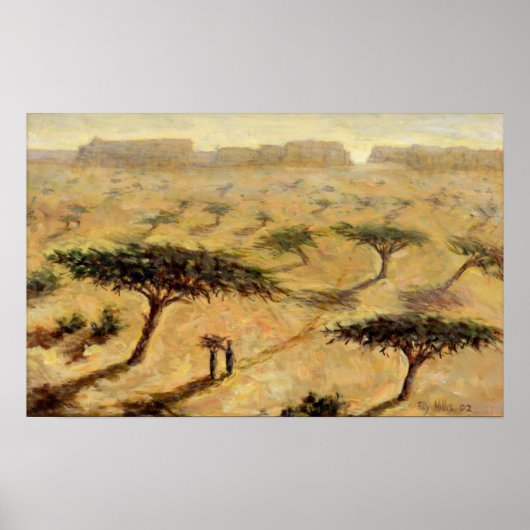 Sahelische Landschaft 2002 Poster (Vorne)
