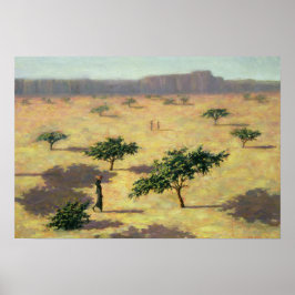 Sahelische Landschaft Mali 1991 Poster