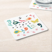 Sahhat Wa 3afya Rechteckiger Pappuntersetzer (angewinkelt)