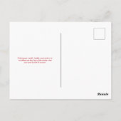 Sahne und Roter Chinesischer Neujahrsschlange 2025 Postkarte (Rückseite)