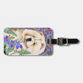 SAHNEbatikchow-chow Gepäckanhänger (Vorderseite horizontal)