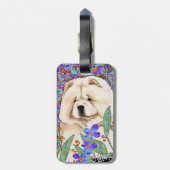 SAHNEbatikchow-chow Gepäckanhänger (Rückseite vertikal)