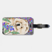 SAHNEbatikchow-chow Gepäckanhänger (Rückseite horizontal)