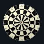 Sahnebeige und schwarz dartscheibe<br><div class="desc">Beige und schwarze SahneDartscheibe</div>