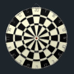 Sahnebeige und schwarz dartscheibe<br><div class="desc">Beige und schwarze SahneDartscheibe</div>