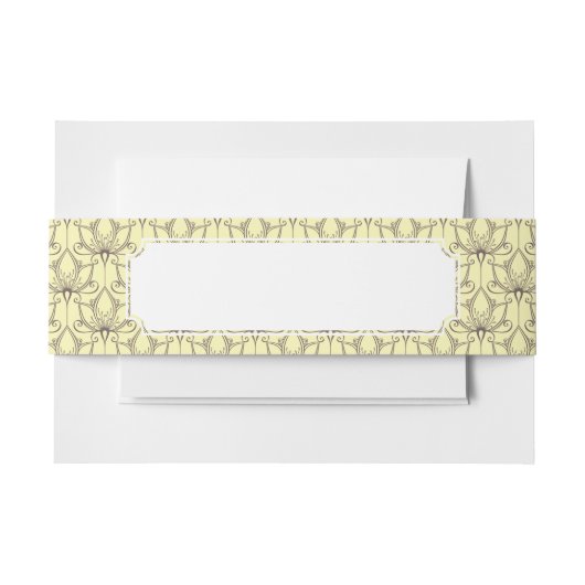 Sahneblumenmuster Einladungsbanderole (Vorderseite Beispiel)