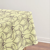 Sahneblumenmuster Tischdecke (Beispiel)