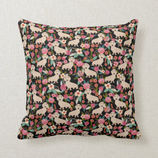 SahneDackel mit Blumen - Sahneblumen Kissen