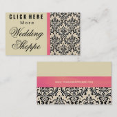 Sahnedamast ~ Visitenkarten Visitenkarte (Vorne/Hinten)