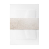 Sahnefarbmuster-Bauch-Band Einladungsbanderole (Vorderseite Beispiel)