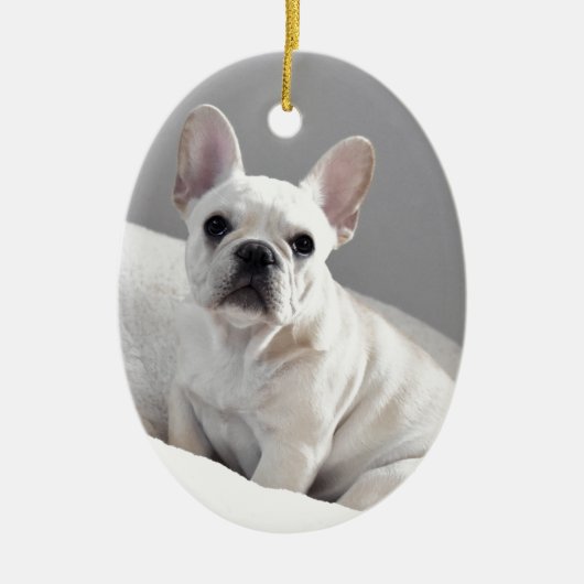 SahneFrenchie Keramikornament (Vorne)