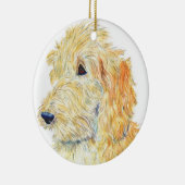SahneLabradoodle Keramik Ornament (Rechts)
