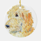 SahneLabradoodle Keramik Ornament (Hinten)