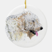 SahneLabradoodle Keramikornament (Hinten)