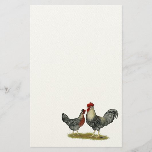SahneLegbar Hühner Briefpapier (Vorderseite)