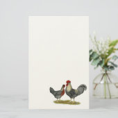 SahneLegbar Hühner Briefpapier (Stehend Vorderseite)