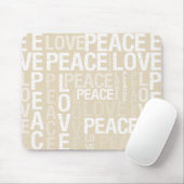SahneLiebe-Friedenstypographie Mousepad (Mit Mouse)