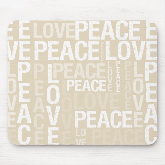 SahneLiebe-Friedenstypographie Mousepad (Vorne)