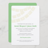 SahnePapel Picado Hochzeit in Urlaubsorts-Fiesta Einladung (Vorne/Hinten)