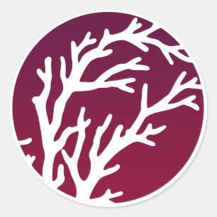 Sahnerad-Baum Runder Aufkleber