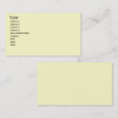 SahneVisitenkarten Visitenkarte (Vorne/Hinten)