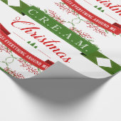 SAHNEweihnachten ordnet alles um mich an! Geschenkpapier (Ecke)