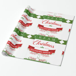 SAHNEweihnachten ordnet alles um mich an! Geschenkpapier