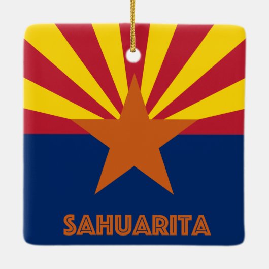 Sahuarita Arizona Keramikornament (Rückseite)