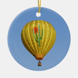 Sahuaro Sunrise Hot Air Ballon Keramik Ornament