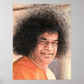 Sai Baba Cross Stitch Image Poster (Vorne)