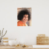 Sai Baba Cross Stitch Image Poster (Küche)