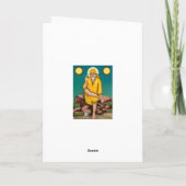 Sai Baba Grußkarte Karte (Rückseite)