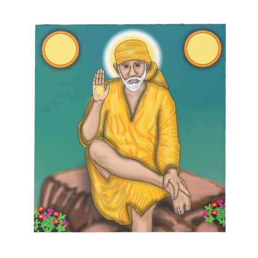 Sai Baba Notepad Notizblock (Vorderseite)