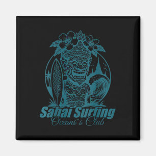Sai Surfing Thailand Ocean´s Club Retro Japanische Magnet