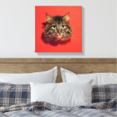 Saiberische Katze Leinwanddruck (Insitu (Schlafzimmer))