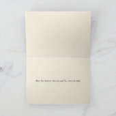 Saiboat Sonnenuntergang mit Seagulas Beileid Karte (Innenseite)