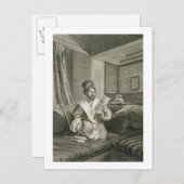 Said Mustapha Pasha Verwundete in der Schlacht von Postkarte (Vorne/Hinten)