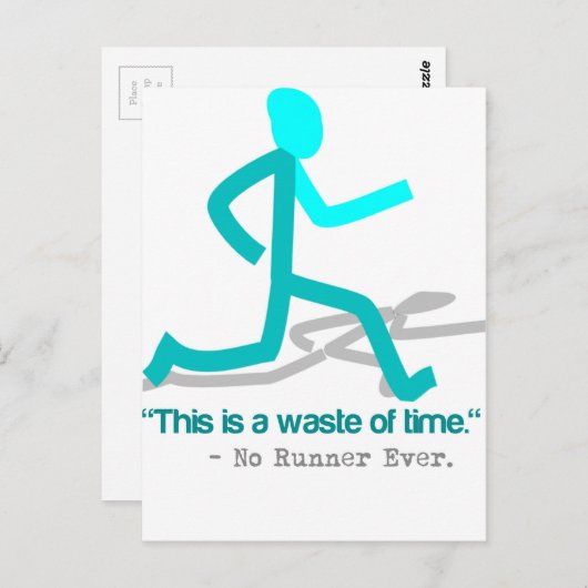 Said No Runner Ever Funny Postkarte (Vorne/Hinten)