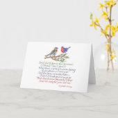 "Said the Robin to the Sparrow" Karte (Gelbe Blume)